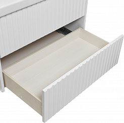 ASB-Woodline Мебель для ванной Риола 80 подвесная белая – фотография-11